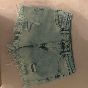 Altard state light wash denim shorts
